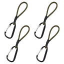 ストレッチコード フック (4本セット) ストレッチコード テントフック タープ部品 取り付け テント キャンプ アウトドア用 ロープフック キャンプ用品