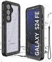 Galaxy S24 FE ケース 防水 耐衝撃 完全防水カバー IP68防水規格 防雪 防塵 薄型 軽量 お風呂 浴室 海 サムスン ギャラクシー S24 FE 用防水ケース フィルム付き 指紋認証可 S24FE対応フルカバー 水中撮影 温泉 落下防止 送料無料