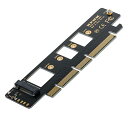 M.2 NVME to PCIe 3.0 X16 アダプター NVME/AHCI SSD to PCI Express 拡張カードアダプター 110mm SSD用 送料無料