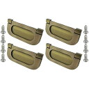 4PCS フラッシュリングプル 亜鉛合金 キャビネット 引き出し プルハンドル ステンレス鋼プルハンドル 見えない ドアノブ35mm 食器棚引き出し キャビネッ...