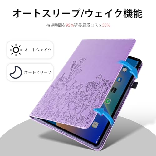 iPad 第10世代 ケース (2022年) iPad 10.9 ケース iPad 10.9インチ第10世代 カバー PUレザー ipad ケース 第10世代 軽量 iPad 第10世代 10.9 カバー 美しい花柄 スタンドケース 耐衝撃 Apple Pencilペン収納 オートスリープ ウェイク ホルダー付 カード収納 ...