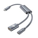 USB Type C to HDMI 変換アダプタ 4K +タイプC 100W PD急速充電ポート 2-in-1 タイプC to 4K HDMI メス アダプタ が対応可能 Thunderbolt 3/iPhone 16 15/Pro/Max/Plus MacBook/iPad Air 5 Mini 6/Galaxy/Steam Deck/ROG Ally 送料無料