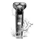 シェーバー メンズ 電気シェーバー 乾湿両用 髭剃り 電動 シェーバー 深剃り 低騒音 メンズシェーバー IPX7防水 お風呂剃り 丸洗い可 電動シェーバー LCD電池残量表示 type c充電式 ひげそり シェイバー 男性用 電気カミソリ 小型 軽量 持ち運び便利 出張/旅 ...
