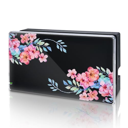 Switch ドックカバー スイッチドックカバー switch ドック ケース Switch充電ドックNS対応 PC素材 全面保護 薄型 キズ防止 取り付け簡単 防塵 防汚 ピンク 送料無料