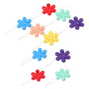 糸通し 糸通し器 針通し 10枚入り 糸針通し 花形デザイン 手芸用品 刺繍道具 DIY工具 カラフル アソート 送料無料