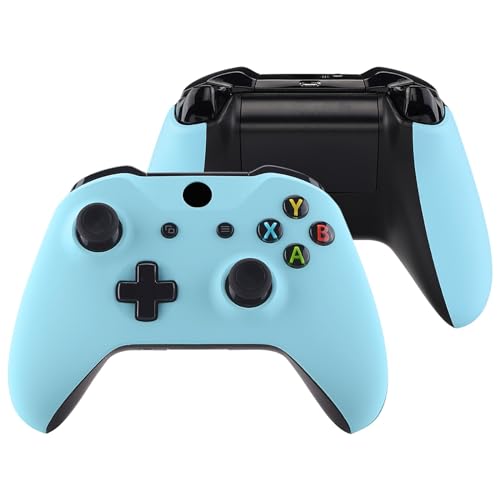 Xbox One (モデル1708) 対応 バックパネル 交換 フェイスプレート (ピュアカラー) Xbox One X&S 対応 フロントハウジングシェル サイドレールハンドル 空色 Xbox One (モデル1708) 対応 バックパネル 交換 フェイスプレート (ピュアカラー) Xbox One X&S 対応 フロントハウジングシェル サイドレールハンドル 空色