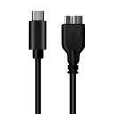 送料無料 USB3.0 MicroB USBケーブル タイプAオス マ...(2)