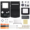 Gameboy Color 対応 IPSアップグレード 交換用 シェル フルハウジング カバー ボタン付き GBC OSD IPS & Regular IPS & Standard LCDにも対応します (コンソールやIPSスクリーンは付属していません。) ブラック 送料無料|詳細画像