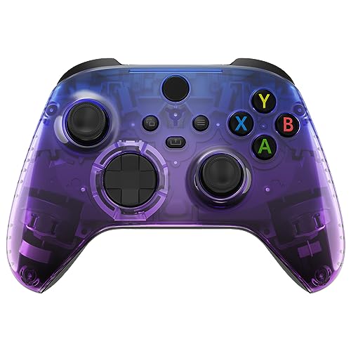 Xbox Series X / S 対応 カスタム フロントハウジングシェル (クリア) Xbox Series X / S対応とXbox Core 対応 ソフトタッチカバーフェースプレート コントローラーは含まれていません グラデーションクリアブルーベル Xbox Series X / S 対応 カスタム フロントハウジングシェル (クリア) Xbox Series X / S対応とXbox Core 対応 ソフトタッチカバーフェースプレート コントローラーは含まれていません グラデーションクリアブルーベル