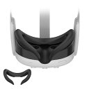 Meta Quest 3フェイスクッションカバー シリコンフェイスカバー 光漏れ防止 防汚 防汗 洗える Meta Quest 3VR アクセサリー (ブラック)