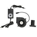 換気扇 送風ファン 電子機器 コンポーネント キャンプ 回転数6000RPM 45db ダブルボール 速度コントローラー 120mm DC 12V USプラグ