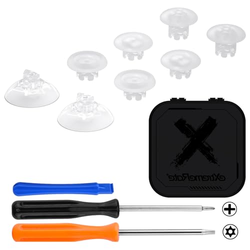 xboxコアコントローラー 対応 EDGE 交換 サムスティック xbox one S / X xbox elite V1 ニンテンドースイッチ プロコントローラー 交換 アナログスティック ジョイスティック クリア 送料無料