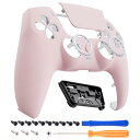 PS5 コントローラー (BDM-010&BDM-020&BDM-030&BDM-040&BDM-050) 対応 交換 フロントシェル タッチパッド PS5 コントローラー 対応 DIY 交換 ハウジングシェル タッチパッドカバー 桜ピンク 送料無料