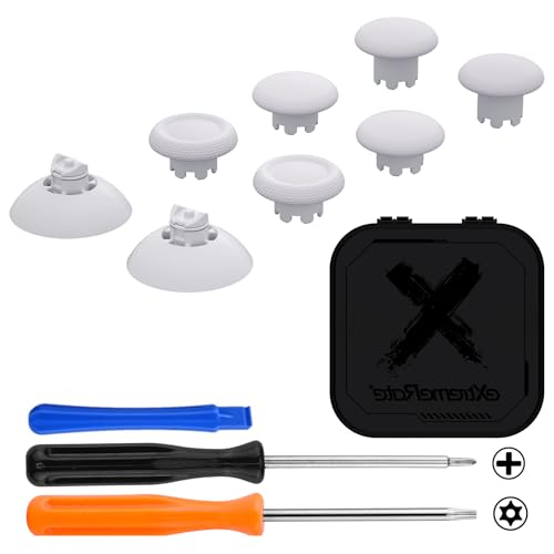 xboxコアコントローラー 対応 EDGE 交換 サムスティック xbox one S / X xbox elite V1 ニンテンドースイッチ プロコントローラー用交換できアナログスティックジョイスティック ホワイト 送料無料