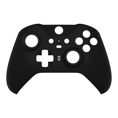 xbox one elite series 2 (モデル1797)コントローラー 対応 無地 交換 フェースプレートシェル xbox elite series 2 coreコントローラー 対応 ソフトタッチ 正面 シェルケース ＆ アクセントリング ブラック
