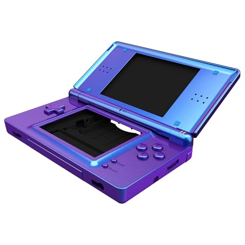 Nitendo DS Lite 対応 組み立て式 カスタム 交換 シェル 交換ボタン付き ニンテンドーdsライト 対応 スクリーンレンズ カメレオンパープルブルー