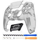 PS5 コントローラー(BDM-010 BDM-020 BDM-030 BDM-040 BDM-050) 対応 フロントシェルタッチパッド PS5 コントローラー用DIY 交換 ハウジング カスタム タッチパッドカバー クリアブラック
