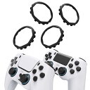 PS5 コントローラー シェル向け 八角形ゲート スティック アクセントリング ps4コントローラー Ghostシェル向け交換アクセサリー 標準フェイスプレートには 対応 しておりません ブラック 送料無料