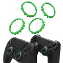 PS5 コントローラー シェル向け 八角形ゲート スティック アクセントリング ps4コントローラー Ghostシェル向け交換アクセサリー 標準フェイスプレートには 対応 しておりません グリーン 送料無料