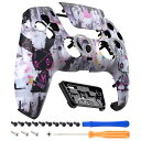PS5 コントローラー (BDM-010&BDM-020&BDM-030&BDM-040&BDM-050) 対応 交換 フロントシェル タッチパッド パターン柄DIY 交換 ハウジングシェル タッチパッドカバー 「可愛いパンク兎ちゃん」