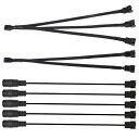 5.5x2.1mm DC プラグから 3 ピン / 4 ピン PWM 5V USB スリーブ ファン電源アダプタ ケーブル ファン風速レギュレータ 2 ウェイ ...