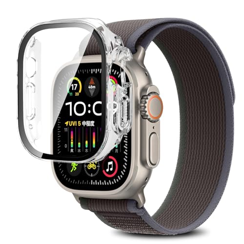 Apple Watch Ultra 3 49mm ケース ウルトラ3 カバー フィルム ガラスフィルム 一体型 全面保護 高透過率 高感度タッチ 軽量 衝撃吸収 指紋防止 防水防塵 (クリア) 送料無料 Apple Watch Ultra 3 49mm ケース ウルトラ3 カバー フィルム ガラスフィルム 一体型 全面保護 高透過率 高感度タッチ 軽量 衝撃吸収 指紋防止 防水防塵 (クリア) 送料無料