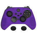 PlayVital Xbox One Elite Series 2 コントローラー 対応 ソフト滑り止めシリコンカバー Xbox Elite Series 2 Core コントローラー 対応 カスタム プロテクティブケースサムグリップ付き パープル 送料無料