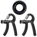 ハンドグリップ 握力トレーニング 握力を鍛える道具 ハンドグリップ 可変式 5kg〜60kg 負荷調節可能 ストレス解消 マッスル強化 指の筋力トレーニング 男...