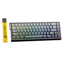 X68HE ラピットトリガー ゲーミングキーボード RT0.01mm 8000hz RGB 有線USB 磁気スイッチ 0.125msディレイ ダブル PBTサイドプリントキーキャップ デッドゾーン調整機能 ホットスワップ可能 (ダークグレー)(2)