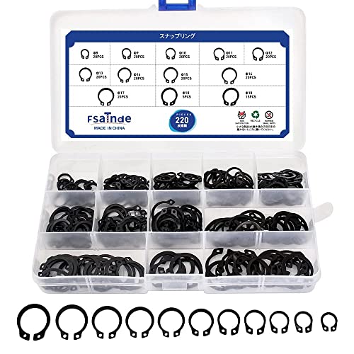 スナップリング 軸用 サークリップ C形止め輪 外部サークリップ 止め輪 Cクリップ メタル製 リン ...