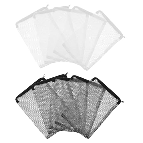 フィルターバッグ メッシュ 袋 10枚(5黒+5白) 30*20cm アクアリウム 水槽 フィルターネット 熱帯魚 水..