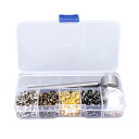 ハトメ 3mm 400個 メッキ 銅 金属 ハトメ キット 収納ボックス付き 衣類修正 送料無料