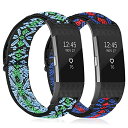 Fitbit Charge 2 交換バンド 調節可能 伸縮性 ナイロン スポーツ 交換ベルト メンズ レディース ナイロンバンド 送料無料