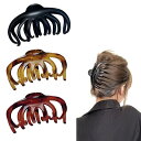 バンスクリップ ヘアクリップ (3個セット) 大きめ クリップ ヘアアクセサリー レディース 韓国 人気 おしゃれ 髪留め 簡約 通勤 通学 オフィス ブラック ブラウン