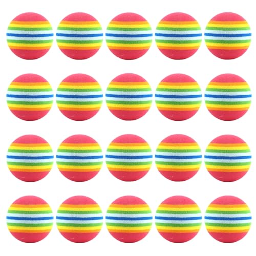 ゴルフ 練習 ボール ゴルフ練習器具 室内 20個セット 42mm ゴルフ球 スポンジ ボール れんしゅう 器具 トレーニングボール ソフト 壁や家具を壊さない ゴルフ用品 屋内 練習