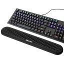キーボードリストレスト キーボード クッション水波紋状手首 メモリーフォーム材質 疲労軽減 低反発クッション 人間工学デザイン アームレスト 滑り止めベース パソコンクッション ストレス解放 マッサージホール 手首置き 柔らかい素材 通気性 肌に刺激なし ...