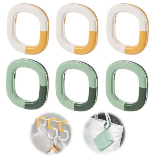 S字フック 落ない 錆びない [6個セット] S型フック 脱落防止 S字フック 折りたたみ式 Sじフック落ちない Sフック 小物掛け 吊り下げ 収納 お風呂 台所 オフィス フック