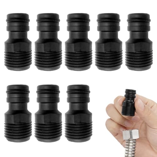 蛇口コネクター 1 / 2オスネジニップル 蛇口 蛇口アダプター 蛇口ニップル プラスチックタップアダプター 4点おねじコネクタ 散水ホース 屋内 屋外 校庭 ...