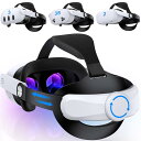 Quest 3S / Quest 3 / Quest 2 ヘッドストラップ ダブルノブ 調節可能 エリート ストラップ 交換用 VRヘッドセットアクセサリー ストラップ強化サポート&快適&圧力軽減のプレイ時間を延長