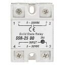 SSR-25 DD 25A 5-220VDCソリッドステートリレー 産業用オートメーションプロセス用ソリッドステートリレー 単相DC制御 温度コントロール 温度制御リレー