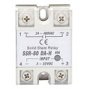 DC-AC 制御ソリッドステートリレー SSR-80A-DA-H 24-480VAC 非接触スイッチ付き 産業用 SSRリレーモジュール取り付け 簡単幅広い用 途