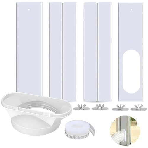 窓用 ダクトパネル ダクトパネル エアコン エアコン効率向上 エアコンウィンドシールド シール窓枠プレート 熱気防止 シーリング強化 電気代の節約 取付簡単 縦横対応 長さ調整可能 エアコン用ダクトパネル 長さ調整範囲：43-140cm