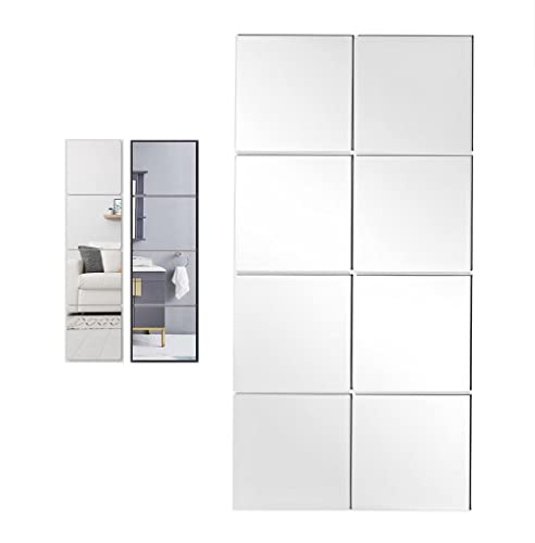 割れない鏡 8枚セット 20cm×20cm 貼る 割れない鏡 ケガ防止 ミラー 送料無料