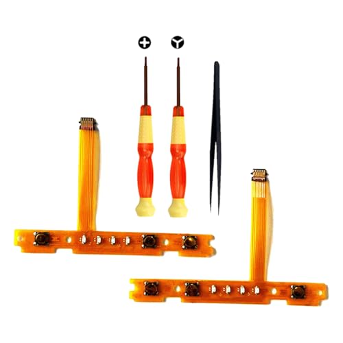 交換用部品 Switch ジョイコン Joy-CONと互換性がある 修理用部品 左 / 右SL SR スイッチ コントローラー 修理ツール付き 修理キット 1セット＋ツール 送料無料