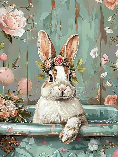 ダイヤモンドアート クロスステッチ キットうさぎ 動物手作りキット全面貼り付けタイプ ビーズア DIY ..