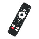 リモコン 代替 YAMAZEN 山善 チューナーレス テレビ Google TV QRH-24TL2K QRH-50TL4K 音声検索対応 互換品 送料無料