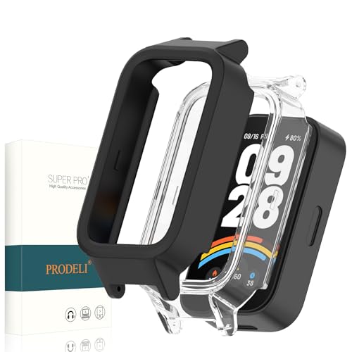 Xiaomi Band 9 Active / Redmi Band 3 ケース キズ防止 PC素材 フィルムなし 取り付け簡単 軽量 mi smart band 9 active / redmi band3保護カバー(ブラック+透明 / 2枚セット) 送料無料 Xiaomi Band 9 Active / Redmi Band 3 ケース キズ防止 PC素材 フィルムなし 取り付け簡単 軽量 mi smart band 9 active / redmi band3保護カバー(ブラック+透明 / 2枚セット) 送料無料