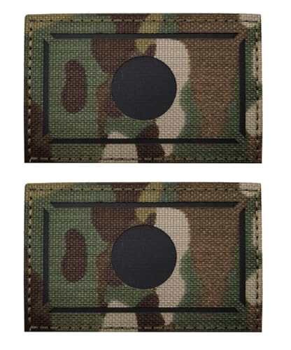 日本 ジャパン 国旗 旭日旗 日章旗 日の丸 低視認性 IR 反射パッチ 蛍光パッチ ワッペン アップリケ 腕章 紋章 ベルクロ対応 補修 DIY 装飾 2枚セット 送料無料のサムネイル