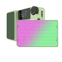 オンカメラ LED ビデオライト 25w CCT 2300K-10000K RGB ポケットライト アプリコントロール対応 TikTok クリエイター 屋外撮影用充電式 PD 急速充電 (グリーン)