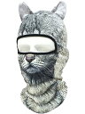 フェイスマスク 3D アニマル マスク 速乾 耳付き 動物柄 ルフェイス マスク バラクラバ 目出し帽 / サバイバルゲーム 自転車 バイク アウトドア コスプレ (猫) 送料無料